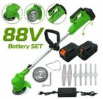 Accu Grasmaaier Grastrimmer Kantsnijder 1000W incl. 2 accu's, Ophalen of Verzenden, Nieuw