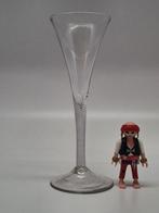 Georgische glas met lucht slinger steel ca. 1750, Antiek en Kunst, Ophalen of Verzenden