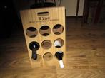 Wijnrek 48x30 cm 9 flessen “wine is poetry in a bottle”, Ophalen, Hout, Minder dan 50 cm, 5 tot 15 flessen