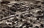 Hoofddorp - Panorama luchtfoto (1959) 2x, Verzamelen, Ansichtkaarten | Nederland, Verzenden, 1940 tot 1960, Gelopen, Noord-Brabant