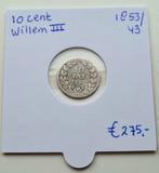 10 cent Willem III 1853/43, Postzegels en Munten, Munten | Nederland, Ophalen of Verzenden