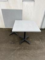 2 stuks horeca bistro terras tafels 80x80 cm inklapbaar, Ophalen, Zo goed als nieuw
