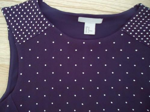 jurk donkerblauw met stip mt M stretch H&M zgan   van oksel, Kleding | Dames, Jurken, Zo goed als nieuw, Maat 38/40 (M), Blauw