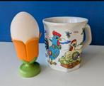Retro setje/Tulpeierdopje & mok, Huis en Inrichting, Keuken | Servies, Ophalen of Verzenden, Gebruikt, Kop(pen) en/of Schotel(s)