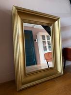 Vintage spiegel met gouden lijst, Antiek en Kunst, Ophalen, Rechthoekig, 50 tot 100 cm, Minder dan 100 cm