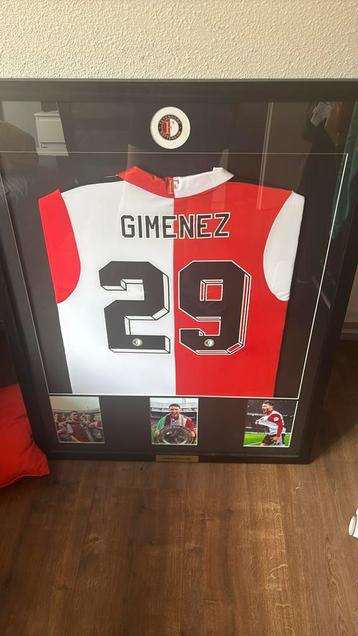 Uniek Santiago Gimenez shirt ingelijst  beschikbaar voor biedingen
