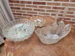 kristal en glas schaal onderzetter en glazen, Antiek en Kunst, Ophalen