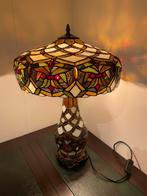 2 tiffany bureau lampen padenstoel model, Ophalen of Verzenden, Minder dan 50 cm, Engels klassiek chesterfield, Glas