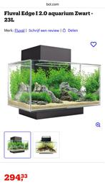 Fluval Edge I 2.0 aquarium zwart, Dieren en Toebehoren, Ophalen of Verzenden, Zo goed als nieuw, Leeg aquarium
