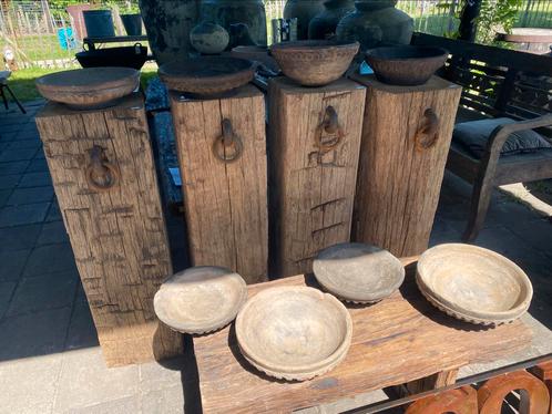 Mooie oude stenen schalen, Huis en Inrichting, Woonaccessoires | Schalen en Manden, Gebruikt, Schaal, Rond, Steen of Aardewerk