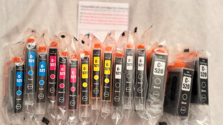 Canon Compatible Inkt Cartridges - 12 Stuks, Computers en Software, Printerbenodigdheden, Nieuw, Cartridge, Ophalen of Verzenden