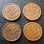 Oude 1/2 Cent Munten - Wilhelmina, Ophalen of Verzenden, Koningin Wilhelmina, 1 cent, Losse munt