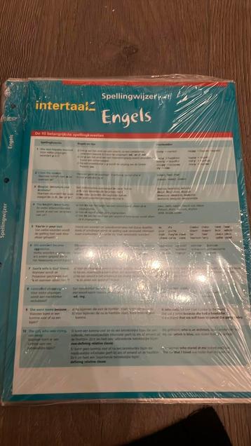 Intertaal spellingwijzer - Grammaticawijzer Engels beschikbaar voor biedingen