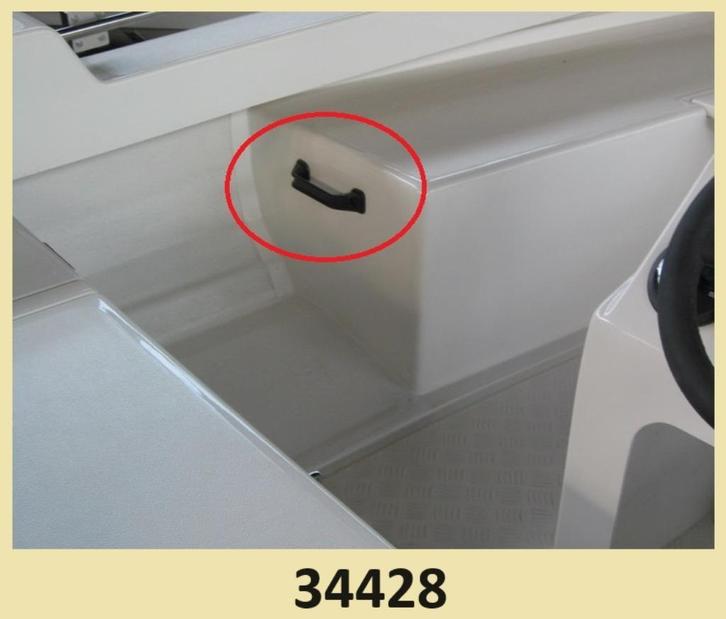 34428 Kunststof handgreep zwart. € 4,95, Watersport en Boten, Accessoires en Onderhoud, Nieuw, Overige typen, Ophalen of Verzenden