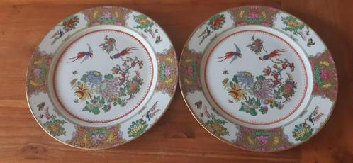 Paar van 2 Chinees porseleinen borden, Antiek en Kunst, Antiek | Porselein, Verzenden