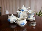 Antiek Theeservies met Blauwe Bloemen, Ophalen