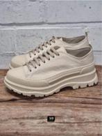 Made in Italy - Leergevoerde canvas sneakers maat 36 - Nieuw, Kleding | Dames, Schoenen, Nieuw, Beige, Ophalen of Verzenden, Sneakers of Gympen