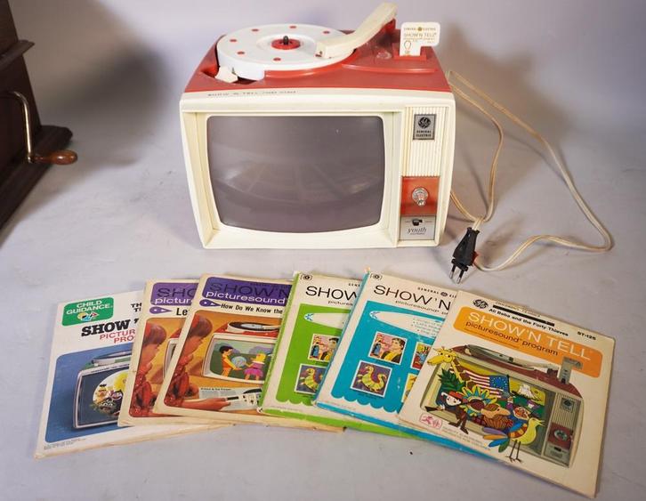 Show 'n tell pick up met projector, Antiek en Kunst, Antiek | Tv's en Audio, Ophalen of Verzenden