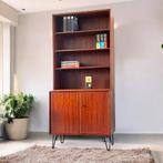 Vintage wandmeubel | wandkast | boekenkast | dutch design |, Huis en Inrichting, Ophalen, 150 tot 200 cm, Teakhout, 25 tot 50 cm