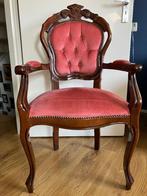 Brocante stoel, Gebruikt, Minder dan 75 cm, Ophalen of Verzenden, Stof