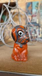 Hondje met zilveren muilkorf, zoutstrooier zoutvaatje, Ophalen of Verzenden