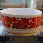 Vintage schaal Arcopal France Lotus jaren 70 oranje retro, Ophalen of Verzenden, Overige stijlen, Glas, Schaal of Schalen