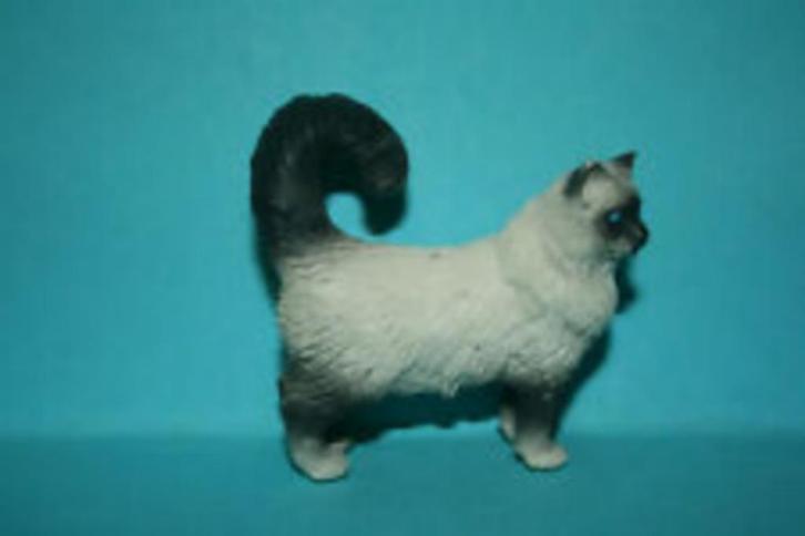 Schleich 16606 Heilige Birmaan kat, dierfiguur, Verzamelen, Dierenverzamelingen, Gebruikt, Beeldje of Figuurtje, Hond of Kat, Ophalen of Verzenden