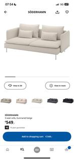 Soderhamn bank Ikea, Huis en Inrichting, Banken | Sofa's en Chaises Longues, Verzenden, Zo goed als nieuw, Tweepersoons