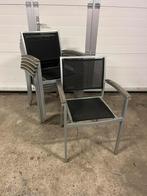 2 Luxe horeca Satelliet terras stoelen stapelbaar textileen, Ophalen