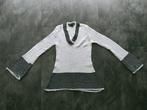 Dames trui wit met zwart maat M = 38, Maat 38/40 (M), Ophalen of Verzenden, Wit, Zo goed als nieuw