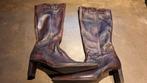 Lederen Dames Laarzen, Ophalen of Verzenden, Zo goed als nieuw, Zwart, Hoge laarzen