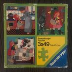 Ravensburger Puzzel Roodkapje 3x49, Ophalen of Verzenden, Meer dan 50 stukjes, Gebruikt, 4 tot 6 jaar