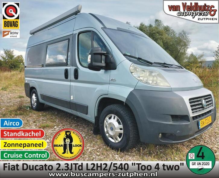 Fiat Ducato 2.3 JTd "Too 4 two" 540 L2H2, Caravans en Kamperen, Campers, Bedrijf, tot en met 2, Buscamper of Camperbus, Fiat, Diesel
