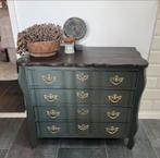 Prachtig gerestyled buikkastje / ladekastje groen, Ophalen, 50 tot 100 cm, Zo goed als nieuw, 3 of 4 laden