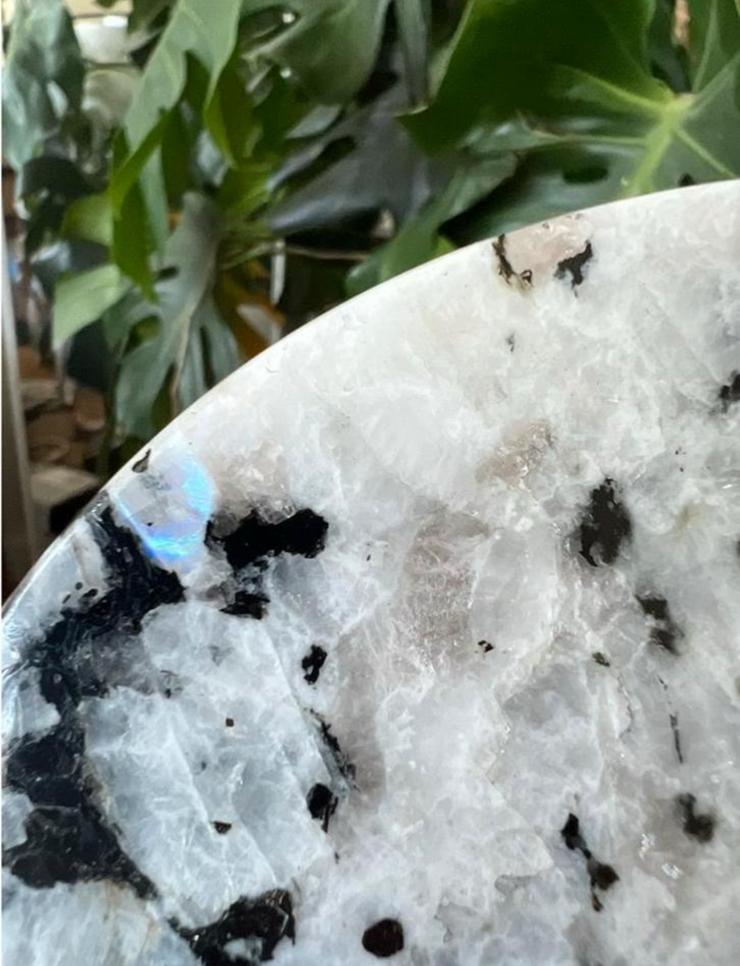 V High Grade Rainbow Moonstone from India /w pyrite sparkles, Ophalen of Verzenden