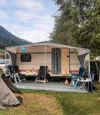 Leuke Bustner caravan met luifel en fietsendrager, Vast bed, Treinzit, Particulier, Bürstner