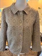 Chique, glanzend, Goud-Beige jasje Max Mara 36-38/M, ZGAN., Maat 38/40 (M), Beige, Max Mara, Nieuw