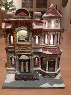 Kerstdorp apotheek huis miniatuur, Ophalen of Verzenden, Zo goed als nieuw