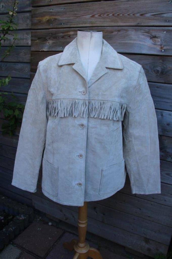 Jasje beige Jurgen Michaelsen mt 48 leer Vaste prijs, Kleding | Dames, Jasjes, Kostuums en Pakken, Zo goed als nieuw, Jasje, Maat 46/48 (XL) of groter