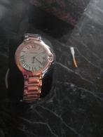 Dames horloge Cartier model roze kleur met zilver, Sieraden, Tassen en Uiterlijk, Horloges | Dames, Ophalen of Verzenden, Staal