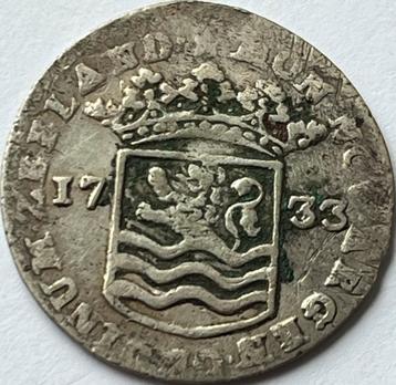 Zeeland schaarse hoedjesschelling 1733 beschikbaar voor biedingen