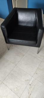 Lederen stoelen, Ophalen, Gebruikt, Twee, Blauw