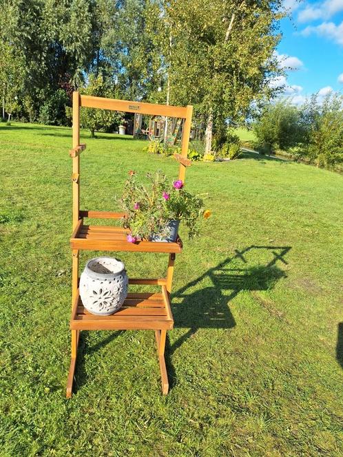 Houten Plantenrek - Keurige Staat, Tuin en Terras, Bloembakken en Plantenbakken, Zo goed als nieuw, Hout, Binnen, Balkon, Tuin