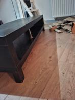Zwarte TV meubel, Ophalen, Gebruikt, 100 tot 150 cm, Metaal