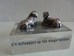 Miniatuur zilver S9a schaapjes zilveren miniaturen gezegde, Antiek en Kunst, Antiek | Goud en Zilver, Verzenden, Zilver