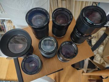 Grote collectie objectieven voor Canon FD: AE-1 A-1 AV-1 T70 beschikbaar voor biedingen