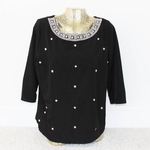 Trend One Truitje (L) - 30 € 20,-, Kleding | Dames, Truien en Vesten, Zo goed als nieuw, Maat 42/44 (L), Zwart, Ophalen of Verzenden