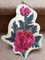 Deco hout met borduursel, Ophalen of Verzenden