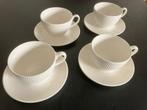 4 Wedgwood Windsor soepkoppen met schotels., Ophalen of Verzenden, Zo goed als nieuw, Wedgwood, Kop(pen) en/of Schotel(s)