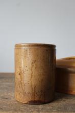 Prachtige geleefde oude brocante zalfpot *Pronck & Praal*, Antiek en Kunst, Ophalen of Verzenden